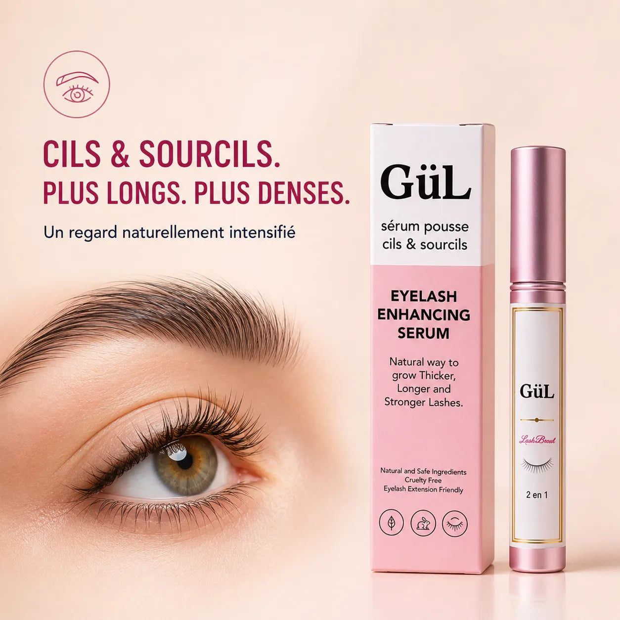 Sérum Pousse Cils & Sourcils — Regard Intense