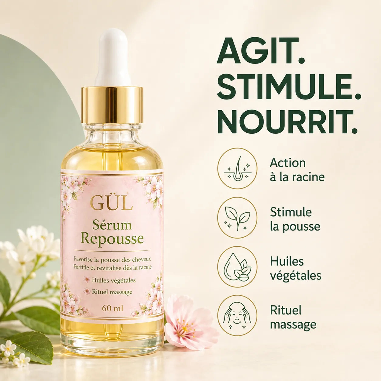Sérum Repousse — Action Directe à la Racine