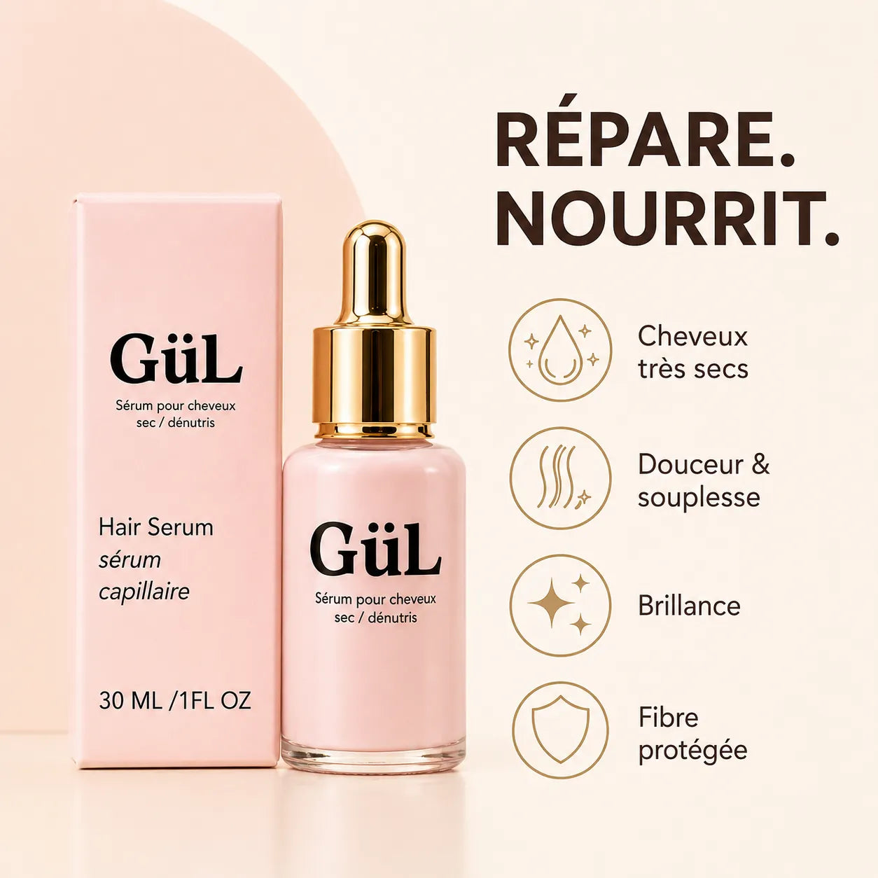 Sérum Réparateur Cheveux Très Secs & Dénutris