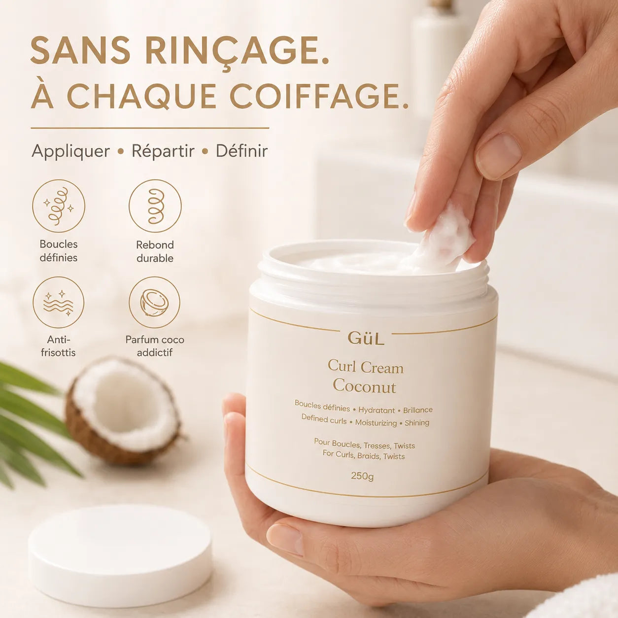Crème Boucles Définissante — Parfum Coco