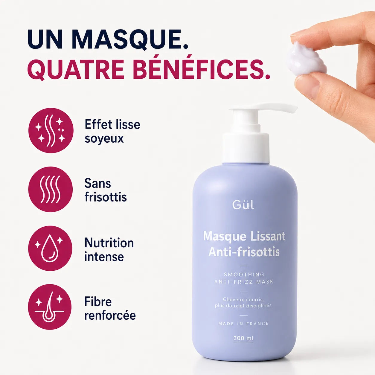 Masque Lissant Kératine & Protéines de Soie