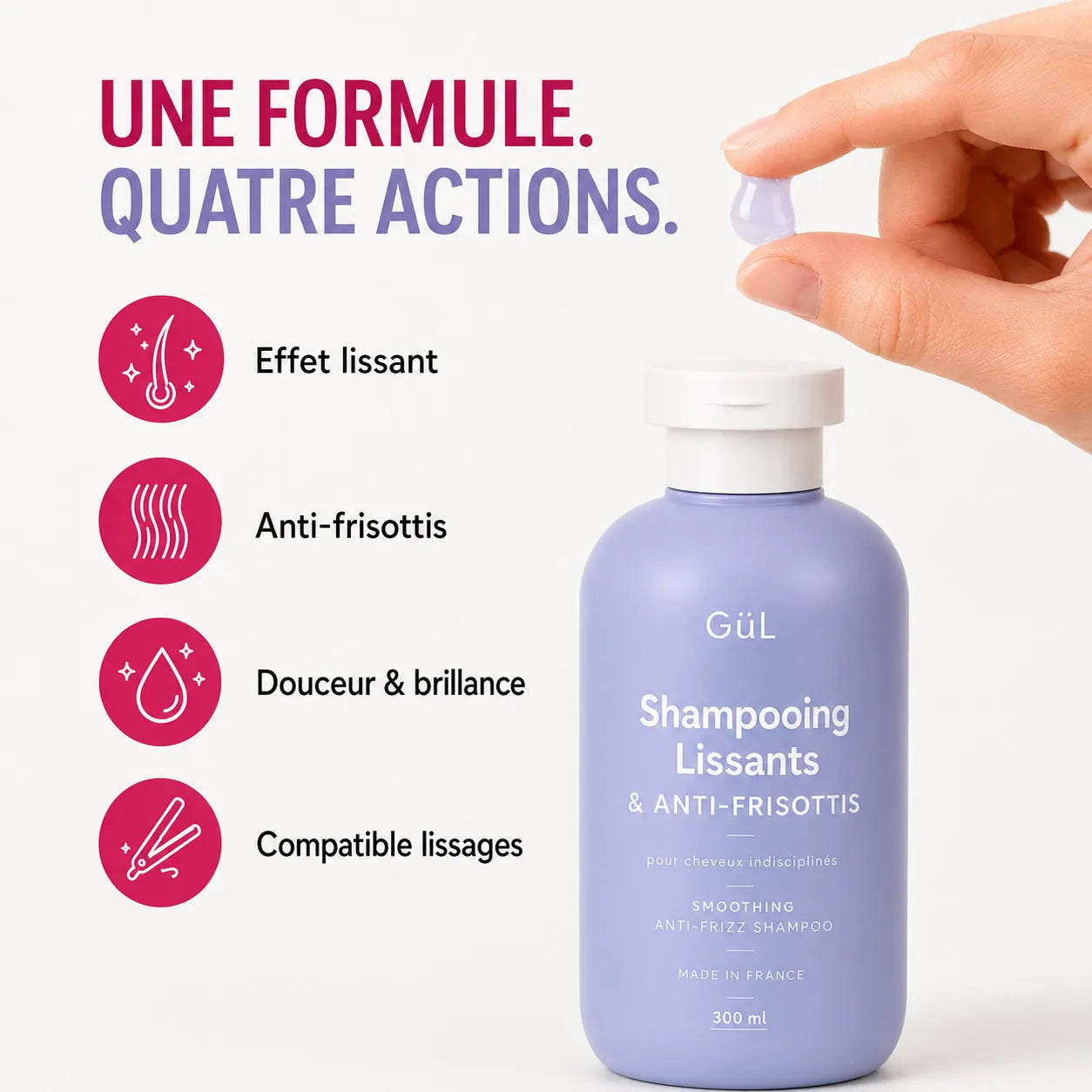 Shampooing Lissant Kératine & Protéines de Soie