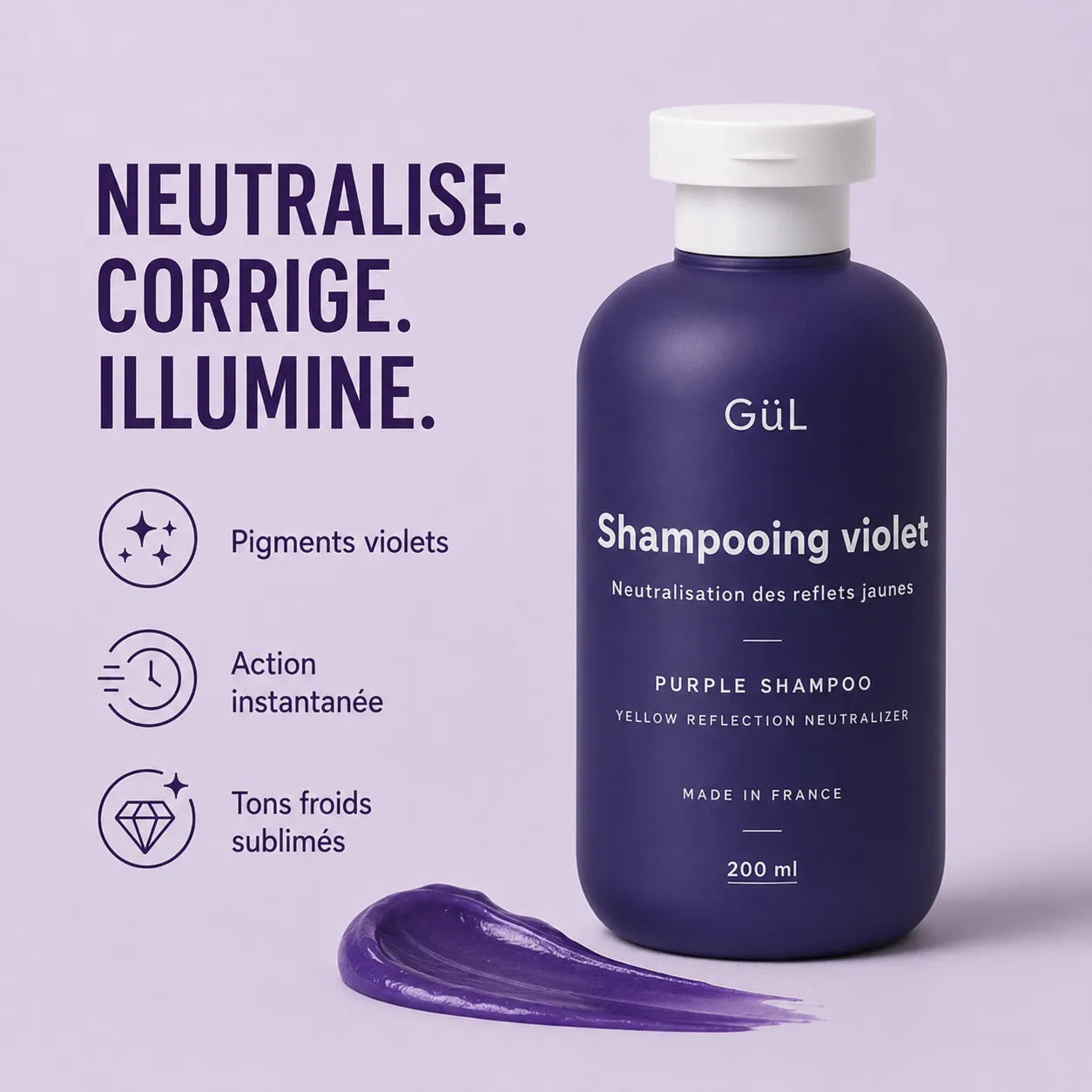 Shampooing Violet Déjaunisseur
