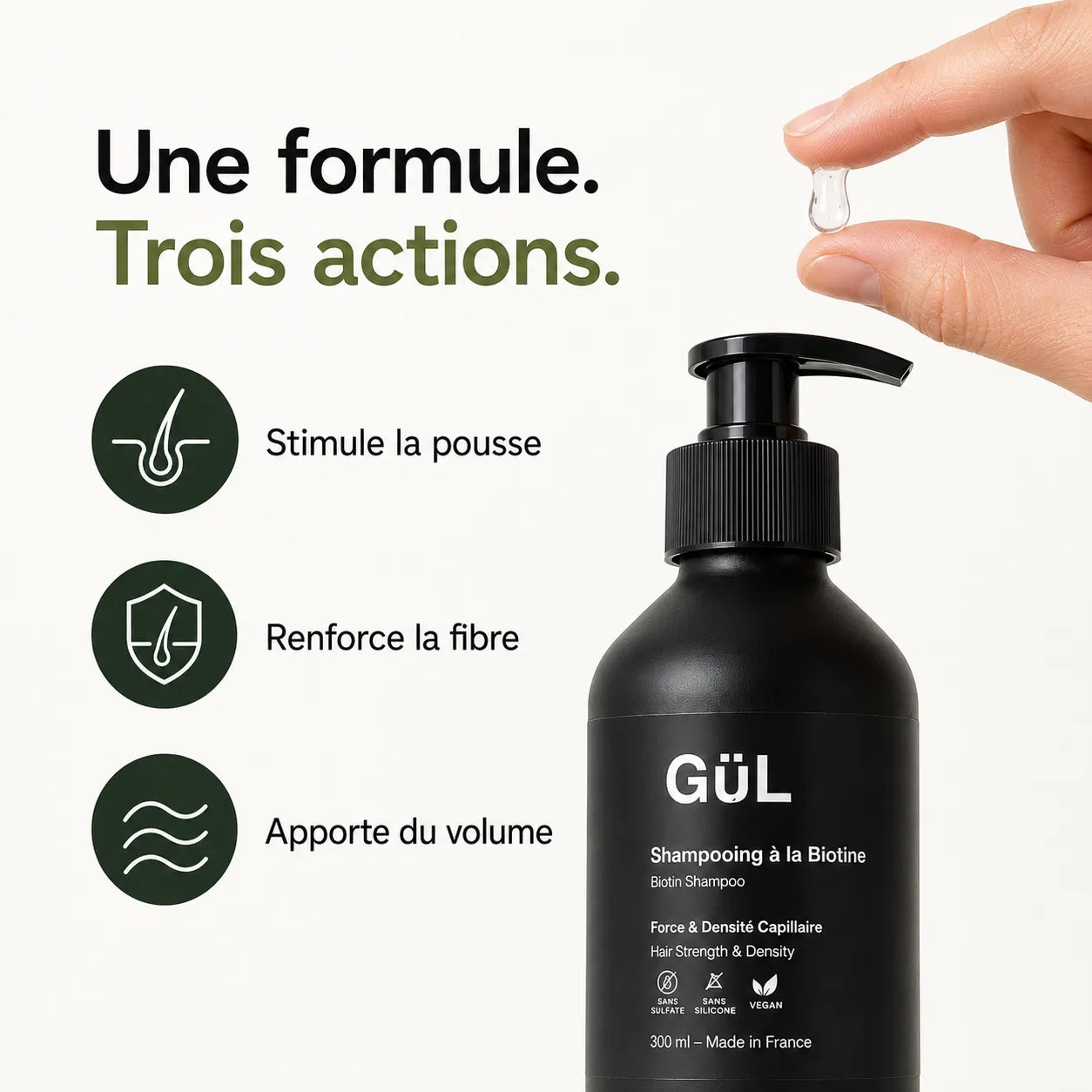 Shampooing Fortifiant à la Biotine & Kératine
