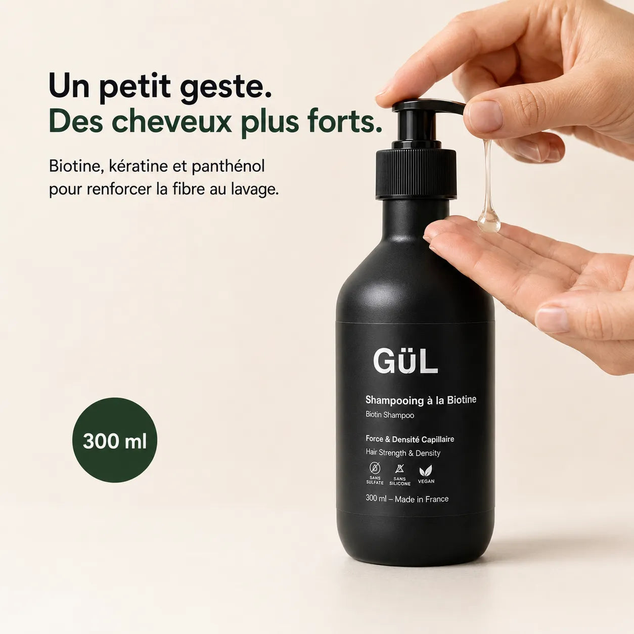 Shampooing Fortifiant à la Biotine & Kératine