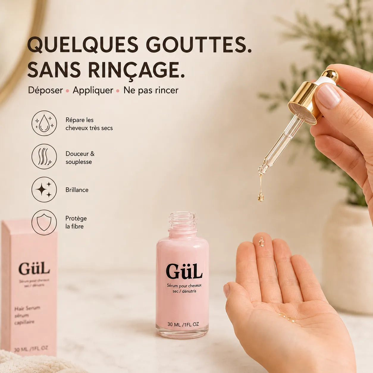 Sérum Réparateur Cheveux Très Secs & Dénutris