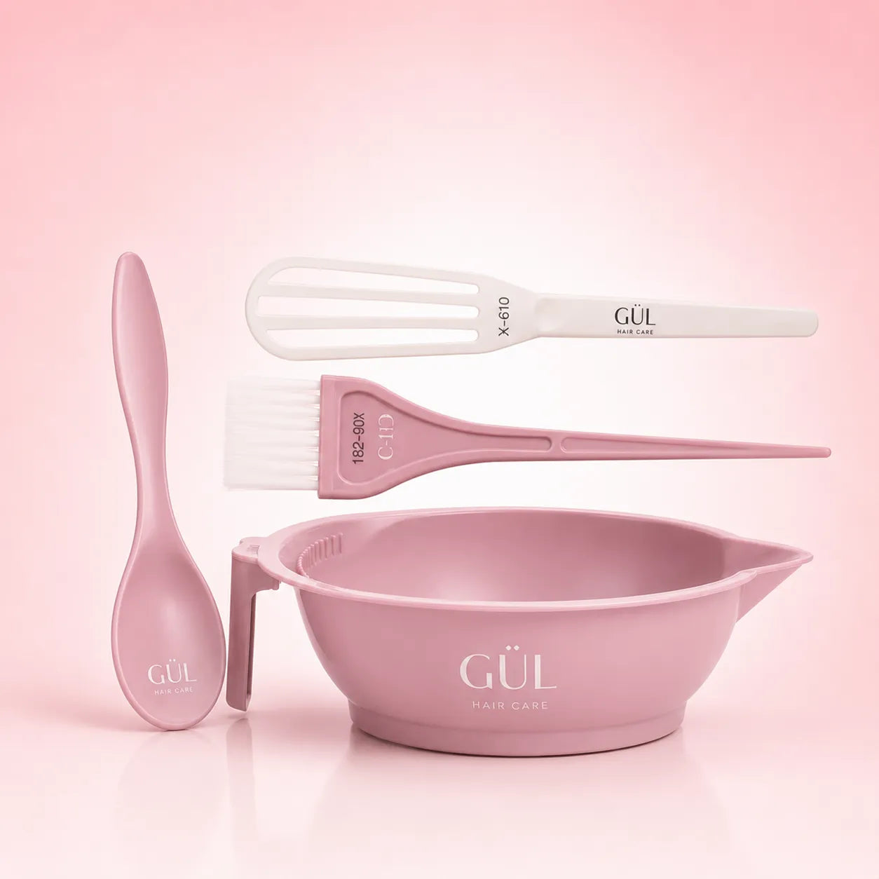 Set Pro 4 Pièces — Bol, Cuillère, Pinceau, Fouet