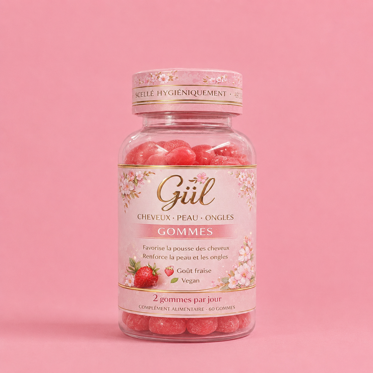 Gummies Beauté 3-en-1 — Cheveux, Peau, Ongles